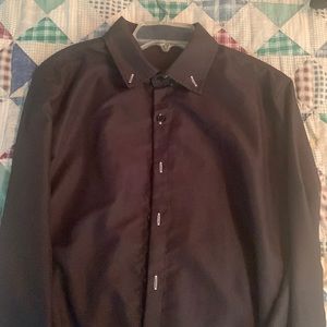 Large Black button down